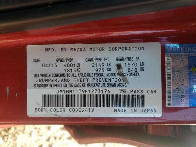 2015 MAZDA 3 SV JM1BM1T79F1273176