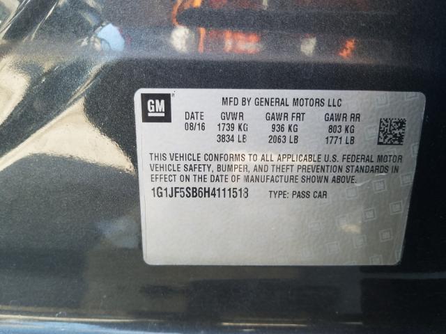 2017 CHEVROLET SONIC PREM 1G1JF5SB6H4111518