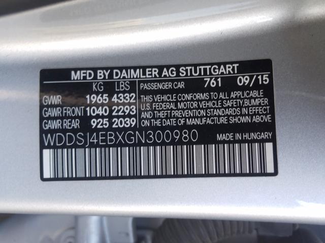 2016 MERCEDES-BENZ CLA 250 - WDDSJ4EBXGN300980
