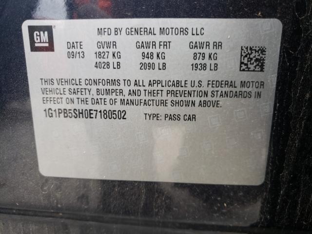 2014 CHEVROLET CRUZE LS 1G1PB5SH0E7180502