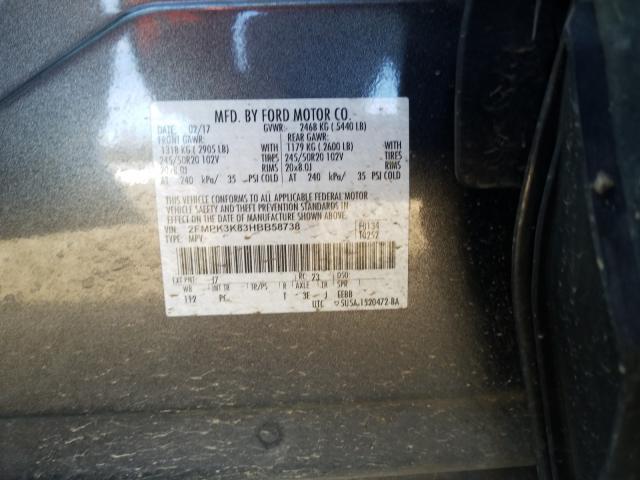 2017 FORD EDGE TITAN 2FMPK3K83HBB58738