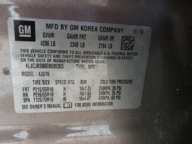 2014 BUICK ENCORE CON KL4CJBSB6EB595303