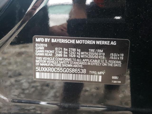 2016 BMW X5 XDRIVE3 5UXKR0C55G0S86538