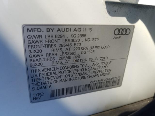 2017 AUDI Q7 PREMIUM WA1LHAF70HD037676