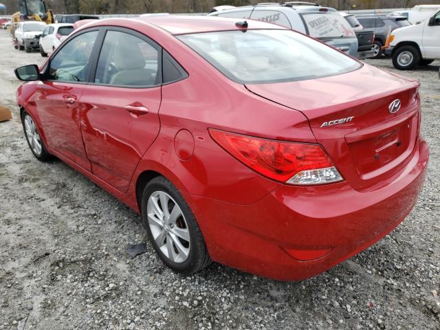 2013 HYUNDAI ACCENT KMHCU4AE3DU405637