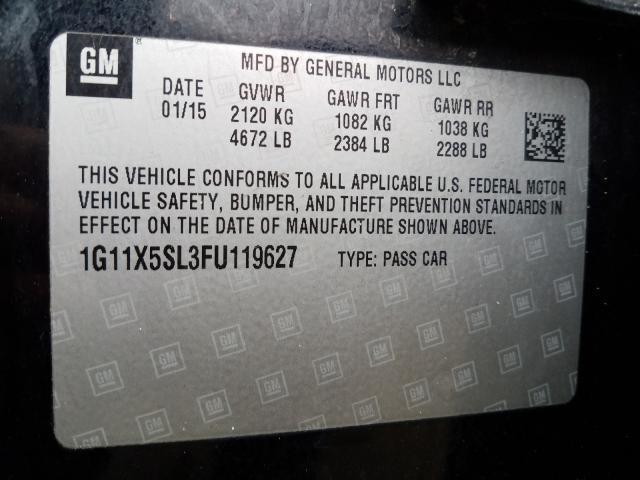 2015 CHEVROLET IMPALA LS 1G11X5SL3FU119627