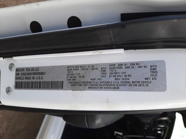2021 JEEP WRANGLER S 1C4GJXAN1MW560661
