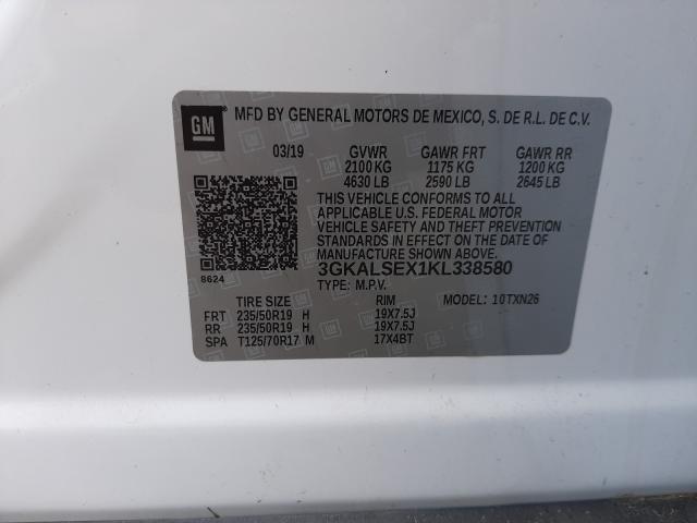 2019 GMC TERRAIN DE 3GKALSEX1KL338580