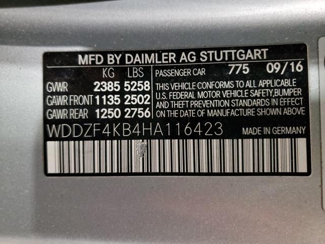 2017 MERCEDES-BENZ E 300 4MAT WDDZF4KB4HA116423