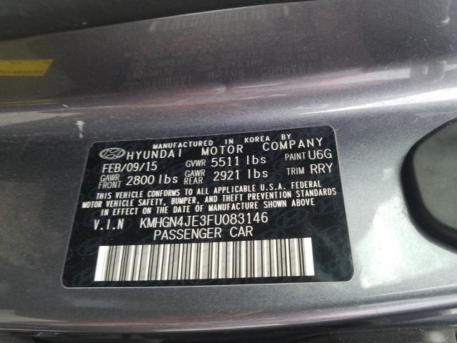 2015 HYUNDAI GENESIS 3. KMHGN4JE3FU083146