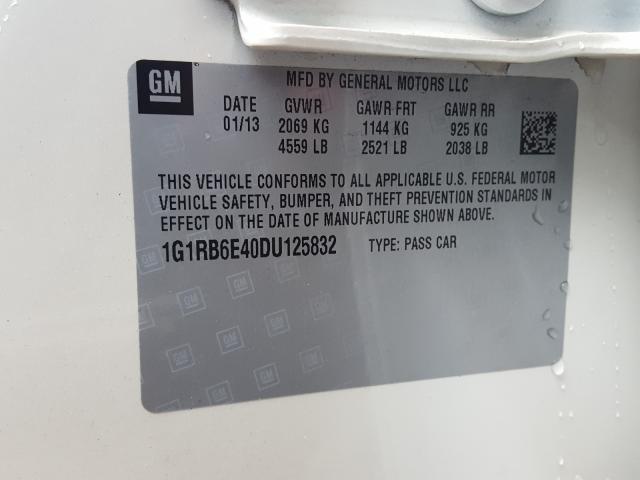 2013 CHEVROLET VOLT 1G1RB6E40DU125832