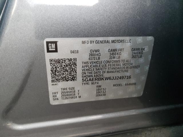 2018 BUICK ENCLAVE ES 5GAERBKW6JJ249716