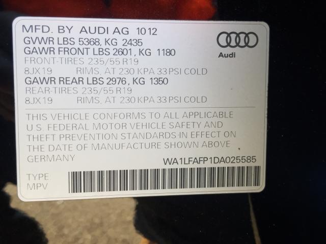 2013 AUDI Q5 PREMIUM WA1LFAFP1DA025585