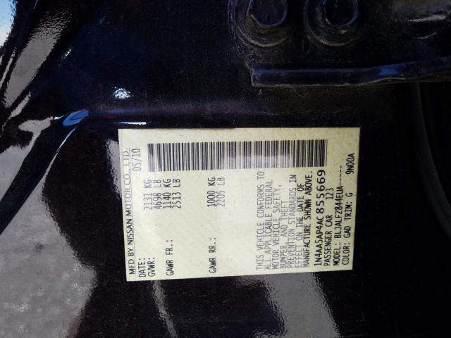 2010 NISSAN MAXIMA 1N4AA5AP4AC855669