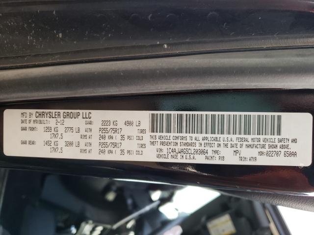 2012 JEEP WRANGLER S 1C4AJWAG5CL203064