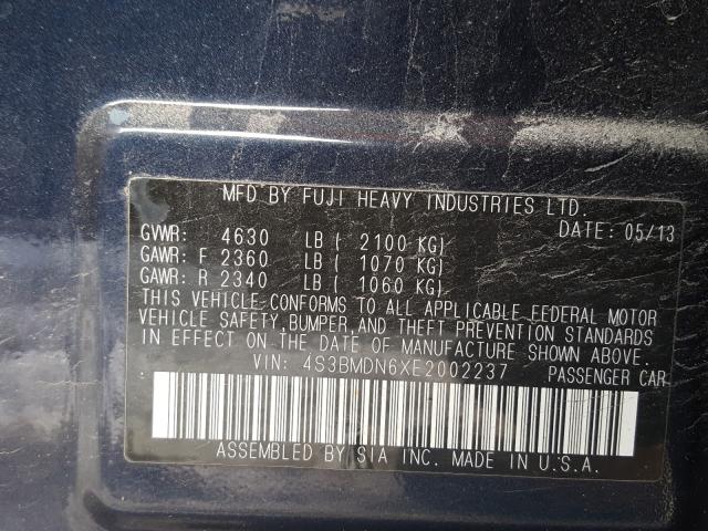 2014 SUBARU LEGACY 3.6 4S3BMDN6XE2002237