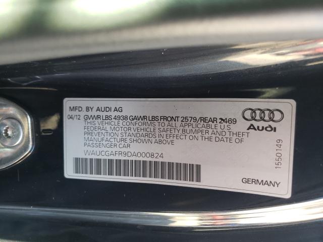 2013 AUDI S5 PREMIUM WAUCGAFR9DA000824
