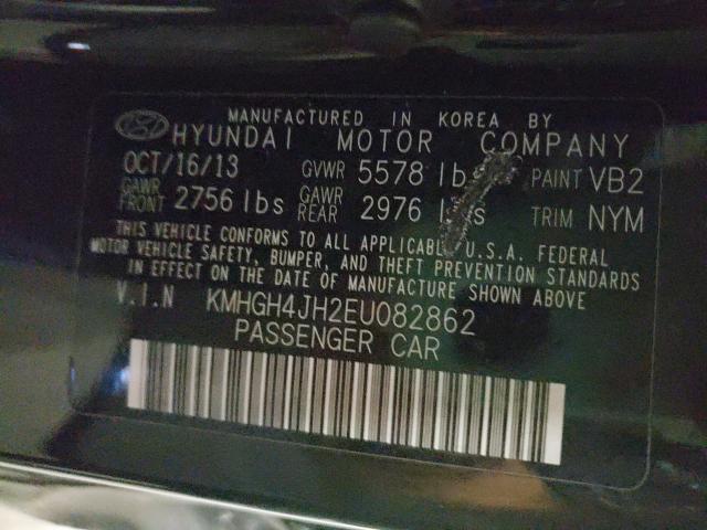 2014 HYUNDAI EQUUS SIGN KMHGH4JH2EU082862