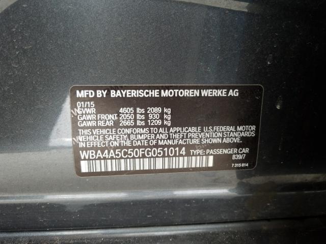 2015 BMW 428 I GRAN WBA4A5C50FG051014