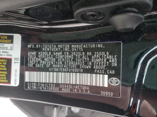 2015 TOYOTA AVALON XLE 4T1BK1EB6FU169018