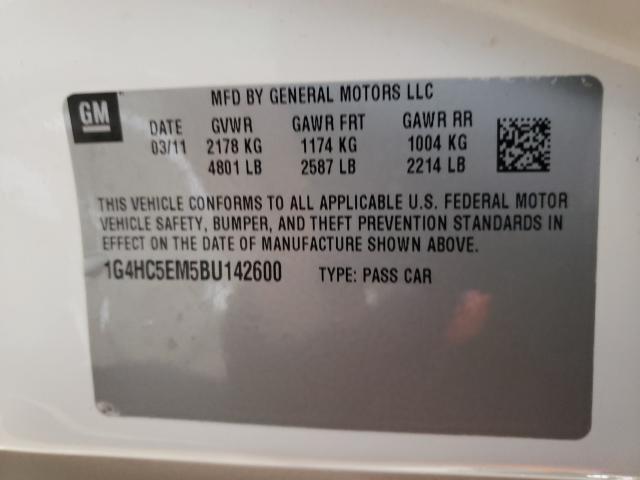 2011 BUICK LUCERNE CX 1G4HC5EM5BU142600