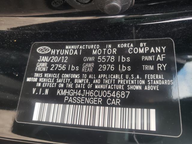 2012 HYUNDAI EQUUS SIGN KMHGH4JH6CU054687