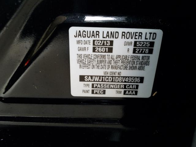 2013 JAGUAR XJ SAJWJ1CD1D8V49596