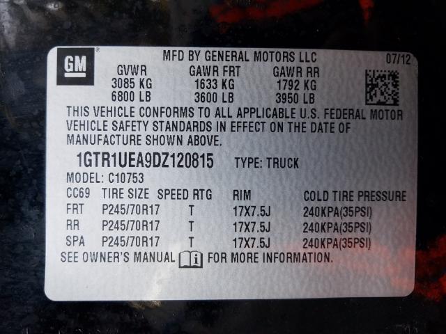 2013 GMC SIERRA C15 1GTR1UEA9DZ120815