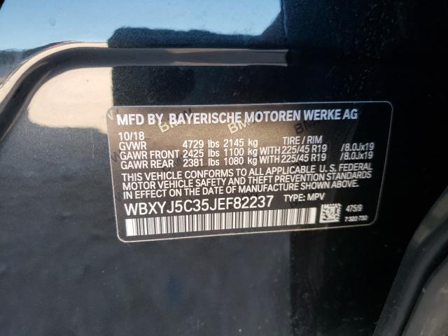 2018 BMW X2 XDRIVE2 WBXYJ5C35JEF82237