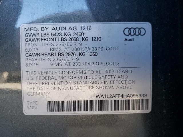 VIN WA1L2AFP4HA095339 2017 Audi Q5, Premium Plus no.10