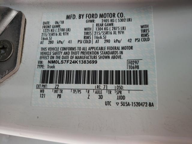 2019 FORD TRANSIT CO NM0LS7F24K1383699