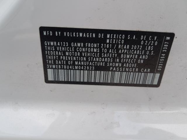 2020 VOLKSWAGEN JETTA SEL 3VWEB7BU4LM042923