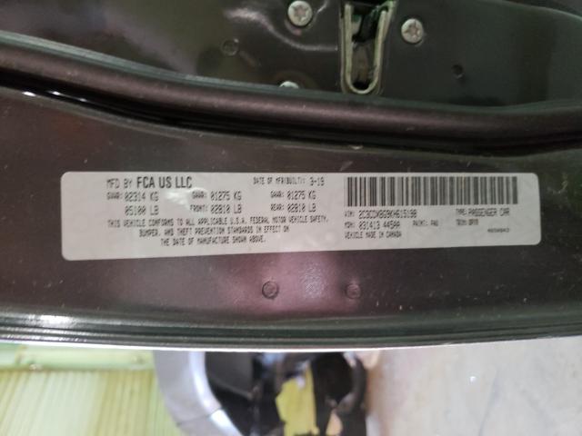 2019 DODGE CHARGER SX 2C3CDXBG9KH615198