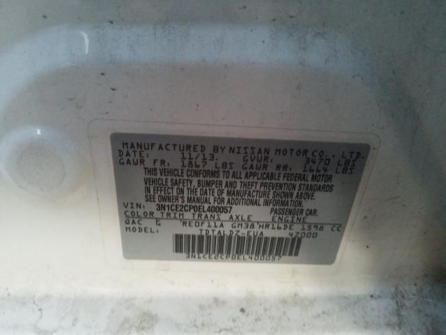 2014 NISSAN VERSA NOTE 3N1CE2CP0EL400057