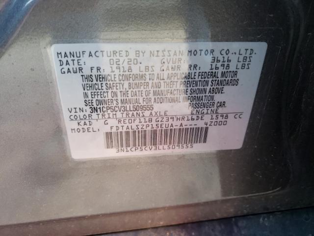 2020 NISSAN KICKS SV 3N1CP5CV3LL509555