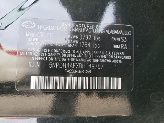 2011 HYUNDAI ELANTRA GL 5NPDH4AEXBH049787