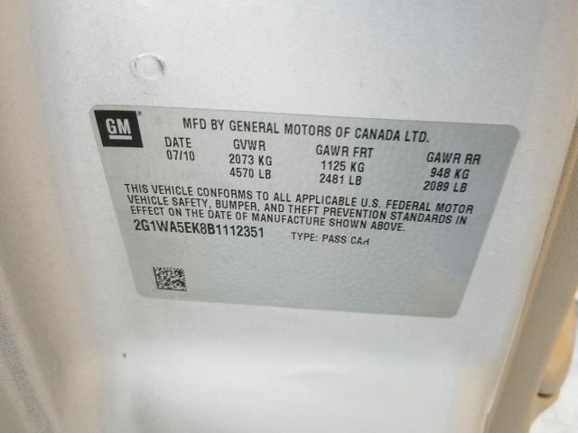 2011 CHEVROLET IMPALA LS 2G1WA5EK8B1112351