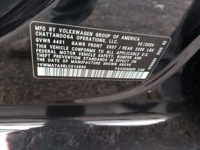 2020 VOLKSWAGEN PASSAT R-L 1VWMA7A35LC014590