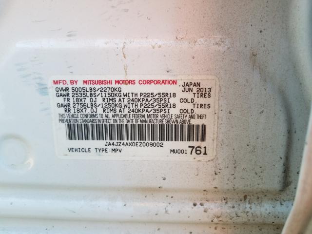 2014 MITSUBISHI OUTLANDER JA4JZ4AX0EZ009002