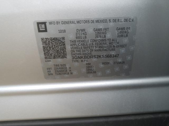 2019 CHEVROLET BLAZER 3LT 3GNKBDRS2KS568347