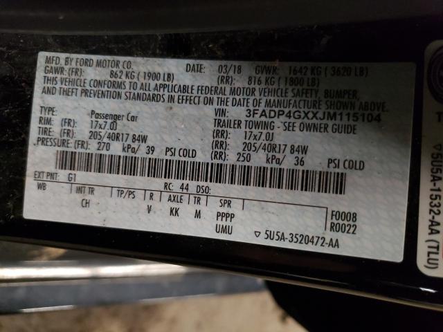 2018 FORD FIESTA ST 3FADP4GXXJM115104