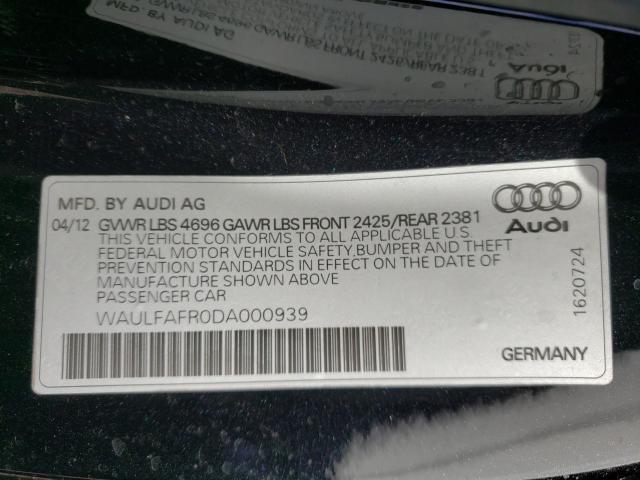 2013 AUDI A5 PREMIUM WAULFAFR0DA000939