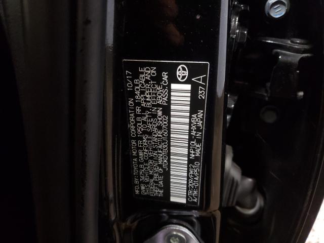 2018 TOYOTA PRIUS C JTDKDTB30J1607002