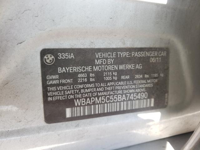 2011 BMW 335 I - WBAPM5C55BA745490