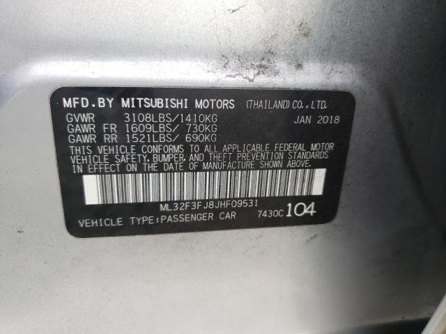 2018 MITSUBISHI MIRAGE G4 ML32F3FJ8JHF09531