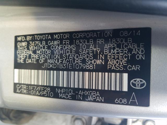 2014 TOYOTA PRIUS C JTDKDTB31E1079881
