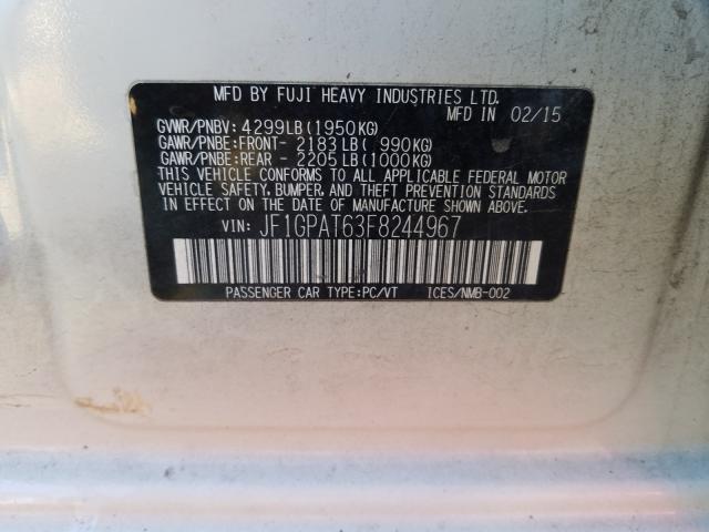 2015 SUBARU IMPREZA SP JF1GPAT63F8244967