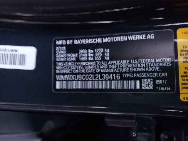 2020 MINI COOPER S WMWXU9C02L2L39416