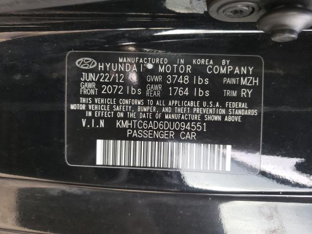 2013 HYUNDAI VELOSTER KMHTC6AD6DU094551