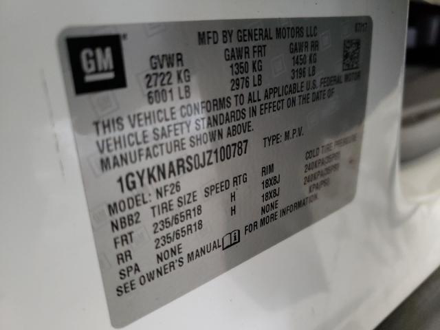 2018 CADILLAC XT5 1GYKNARS0JZ100787